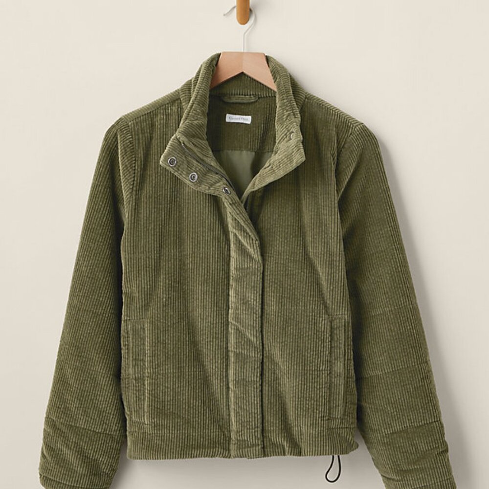 Garnet Hill - Arlo Organic-Cotton Corduroy Puffer Coat NEW Size 4